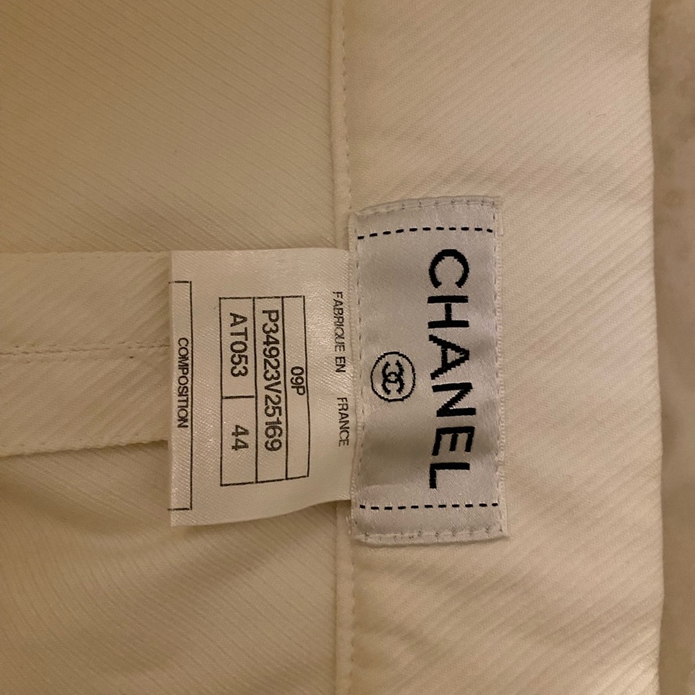 CHANEL white skirt